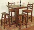 1232DC Santa Fe Pub Table w/ Slate By Sunny Designs From Design Center Furniture Store of Orange County CA